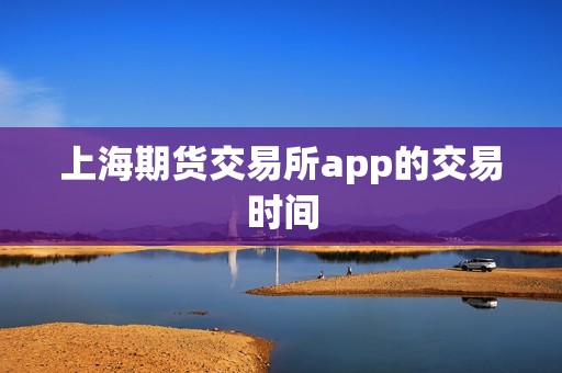 上海期货交易所app的交易时间？