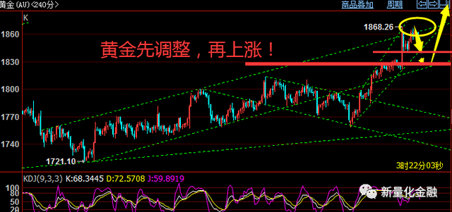 黄金暴涨后调整开始，原油大扫荡依旧，美元今日冲高下跌；动力煤铁矿石纸浆玻璃苹果豆油棕榈油行情建议！(图5)